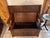 Antique wood Monk’s Bench with wood carving of Poseidon at the base and Sea Serpent’s on the back rest. The bench feature...
