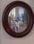 Early 20th Century Oval Mahogany Wood Frame Mirror For Sale In Atlanta - Image 6 of 6