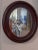 Early 20th Century Last Call.Early 20th Century Oval Mahogany Wood Frame Mirror For Sale - Image 5 of 5