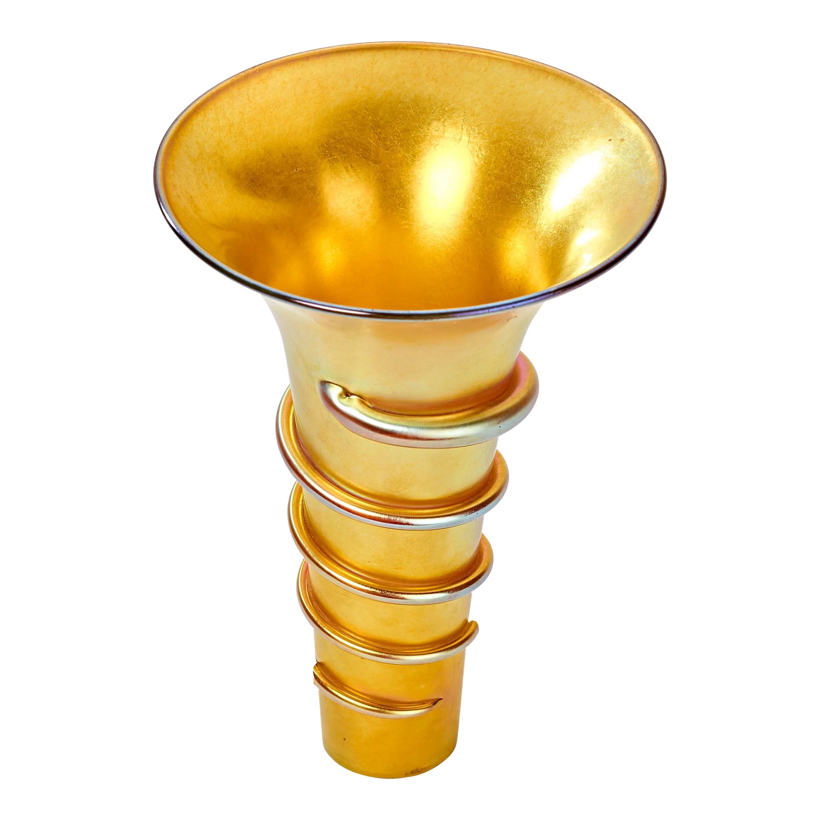 MidCentury Glass Trumpet Lamp Shade Chairish