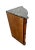 Campaign 1990s Vintage Corner Cabinet With Swing Drawer Marble Top Removable Shelf Column Sides For Sale - Image 3 of 8