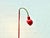 Red Metal Gooseneck Floor Lamp, 1970s For Sale - Image 10 of 14