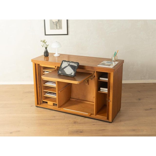Mid 20th Century Mid-Century Modern Desk in Solid Wood, 1960s For Sale - Image 5 of 18