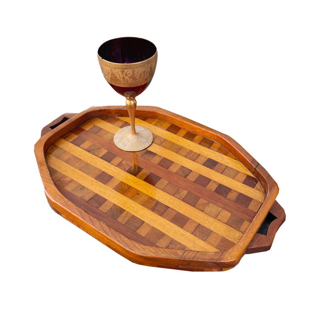 1960s Folk-Art Style Drink Tray. For Sale - Image 4 of 6