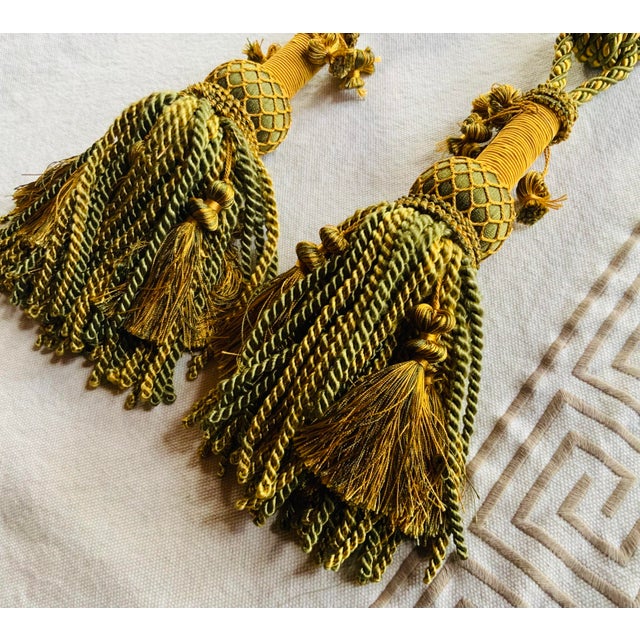 Elegant French Curtain Tiebacks - St. Germain Brocante Find For Sale - Image 12 of 12