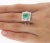 1960s 2.86 Carat Afghan-Chinese Minor Oil Emerald & Diamond Halo Ring in 18k Gold Size 6 For Sale - Image 9 of 11