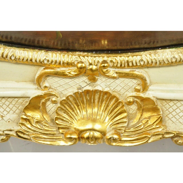 Vintage Italian Rococo Flower Still Life Wall Art Painting by Mirtex