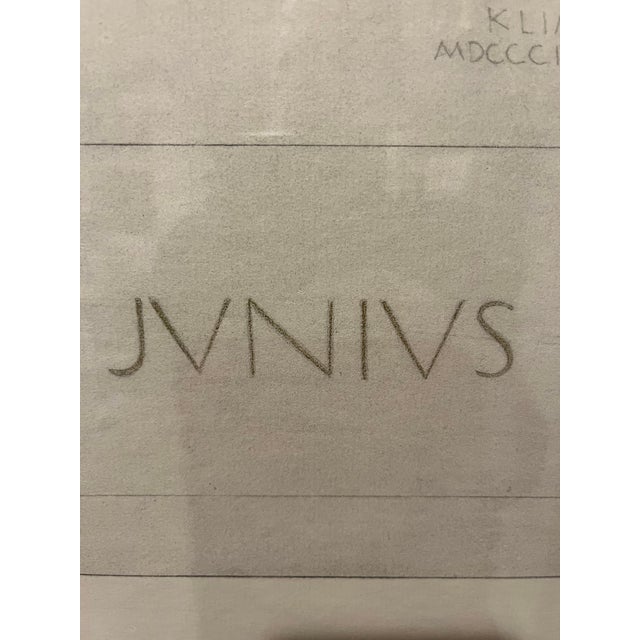 Gustav Klimt Junius Art Nouveau Framed Print, Collection Verge Nouvelles France For Sale In New York - Image 6 of 11