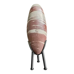 Tantric Indian Shiva Lingam Stone on Stand