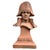Napoleon Bonaparte Cast Stone Bust with Terracotta Finish Garden Ornament For Sale - Image 18 of 18