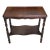 Mid-Century American Classical Two-Tier Mahogany Low Console Side Table For Sale