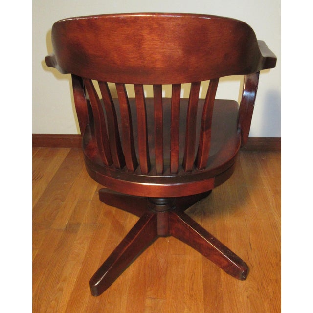 Mission Style Solid Walnut Office Chair