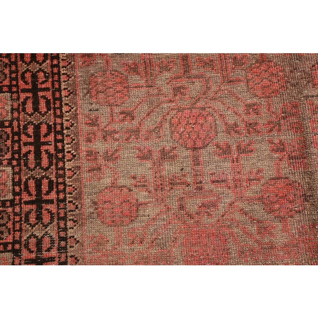 Antique Samarkand Traditional Red and Blue Wool Rug Chairish