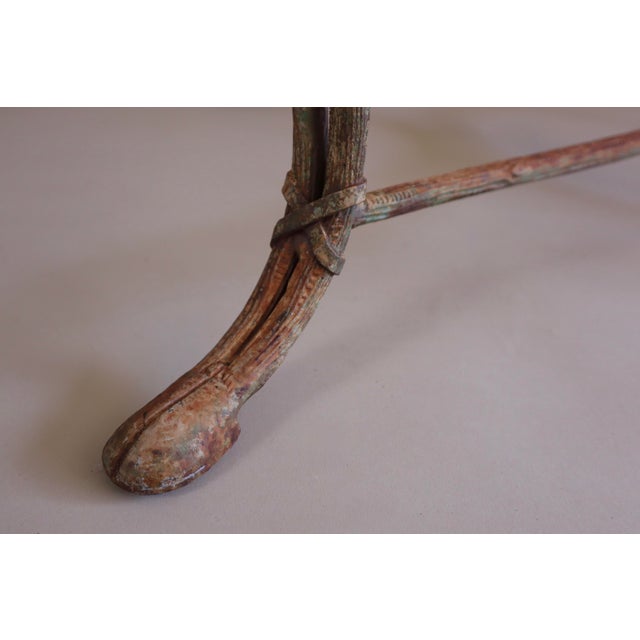 Metal Late 20th Century Rose Tarlow Style Twig Outdoor Chairs & Ottoman, 5 Pieces For Sale - Image 7 of 14