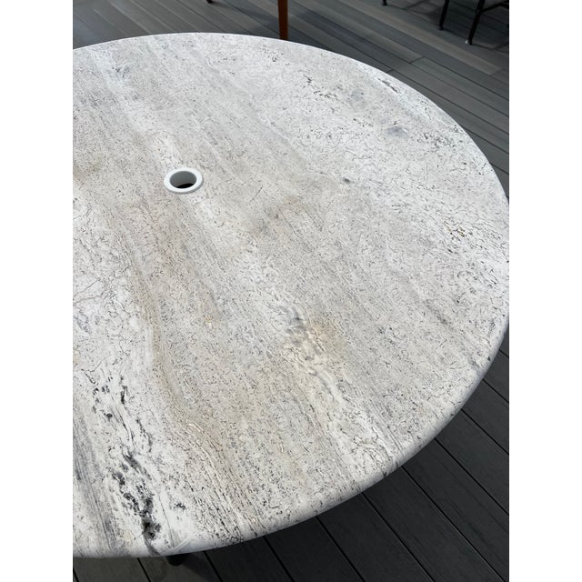 Kreiss Travertine Outdoor Dining Table Chairish