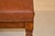 19th Century English Oak Upholstered Leather Bench For Sale - Image 9 of 9