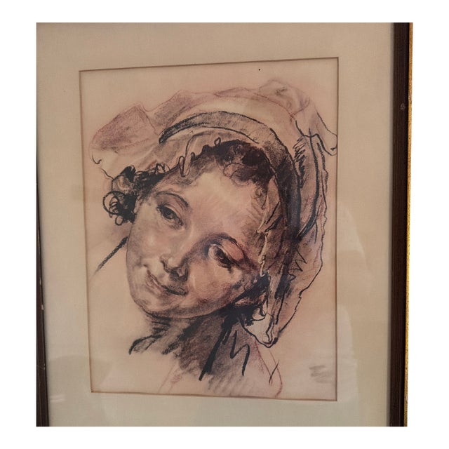 Mid 20th Century After Jean-Baptiste Greuze “Similing Girl” For Sale
