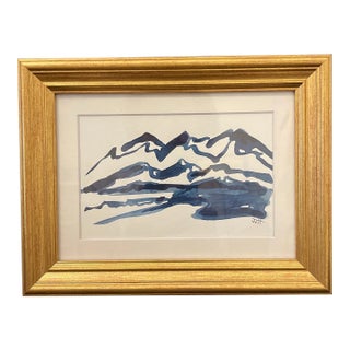 Original Framed Watercolor Painting by JJHogan | Reverant Attention to the Landscape For Sale