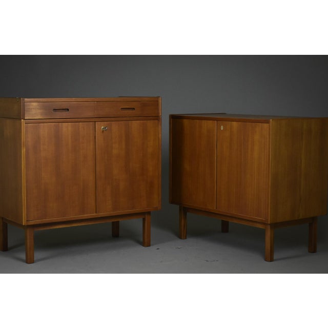 Scandinavian Mid-Century Modern Modular Teak Sideboards with Cabinet, 1960s, Set of 3 For Sale - Image 13 of 14