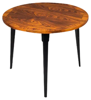 Round Coffee Table in Rosewood, Denmark, 1960s