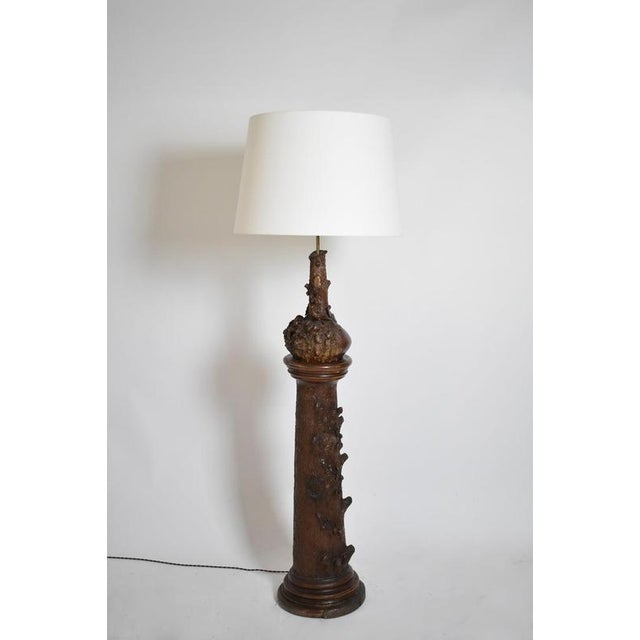 Black Forest Ceramic Floor Lamp For Sale - Image 6 of 6