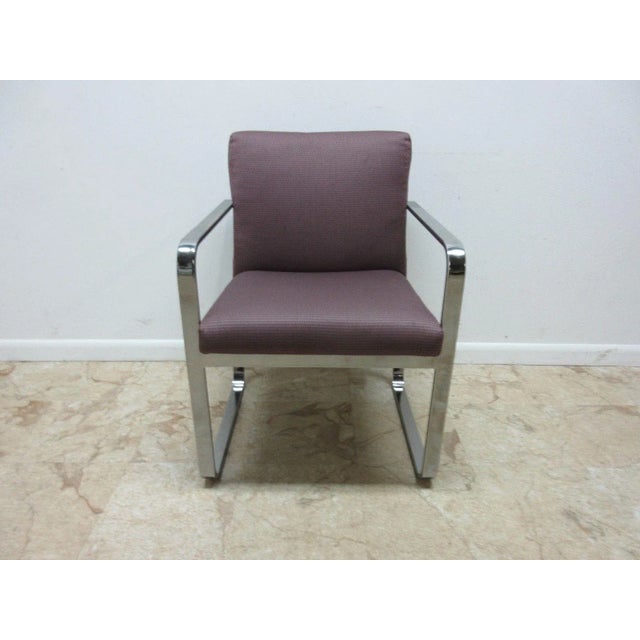 Great shape. tight and sturdy.. minor wear and a some scratches on chrome. small stain and fading on fabric.