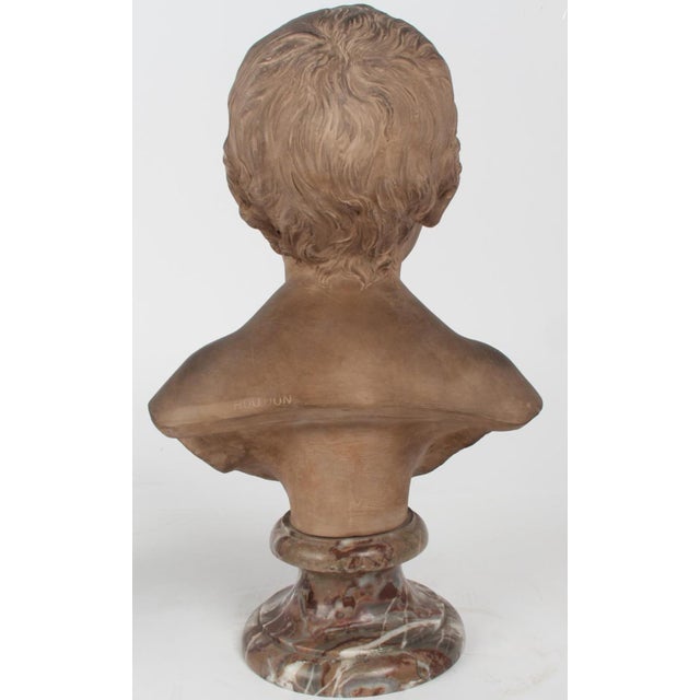 18th C Style French Terracotta Bust of a Boy by Jean-Antoine Houdon (1741-1828).