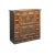 Wood Oriental Brown Brass Hardware Drawers Accent Storage Cabinet For Sale - Image 7 of 11