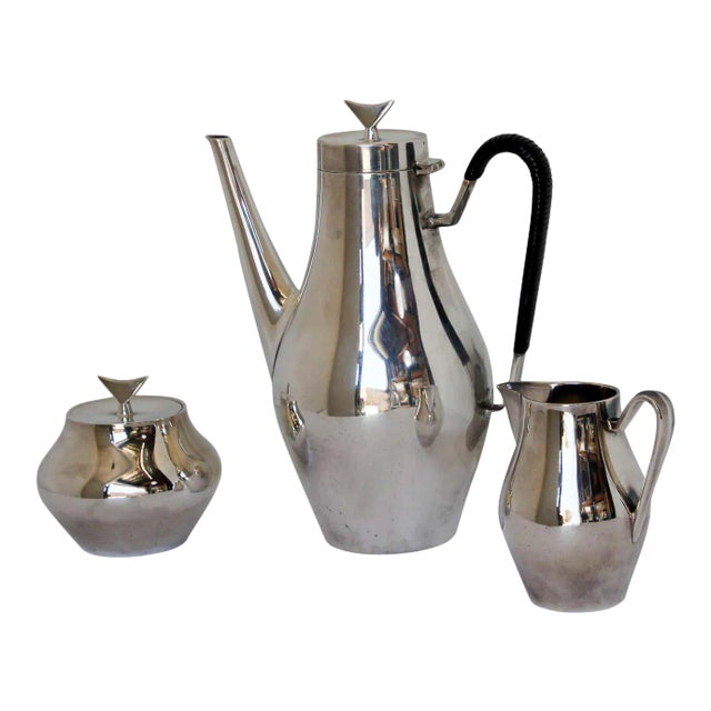 Vintage John Prip for Reed & Barton "Denmark" Coffee Service - Set of 3 For Sale