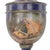 Ink Blue Vintage Hollywood Regency-Style Hand-Painted Seashell Trophy Table Lamps - Pair For Sale - Image 8 of 13