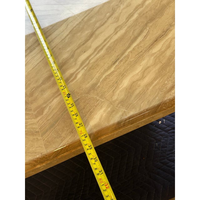 1970’s Italian Travertine Coffee Table For Sale - Image 10 of 12
