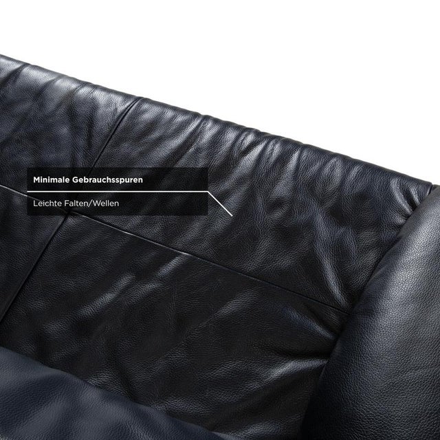 BMP 418 2-Seater Sofa in Blue Leather from Rolf Benz For Sale - Image 10 of 16