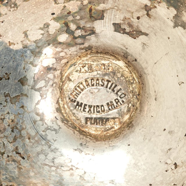 Vintage Set of Eight Silver on Copper Goblets or Stemware With Parrots For Sale - Image 11 of 11