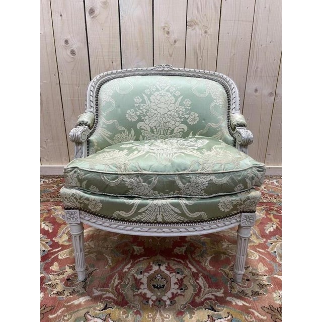Wood Small Louis XVI Style Children's Shepherdess Chair For Sale - Image 7 of 7