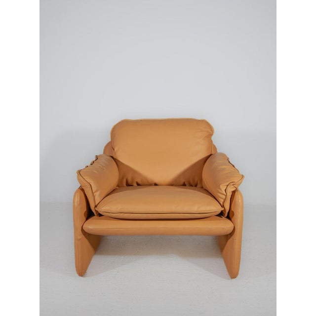 1970s Set of Ds-61 Armchairs in Camel Leather attributed to de Sede, 1970s For Sale - Image 5 of 14