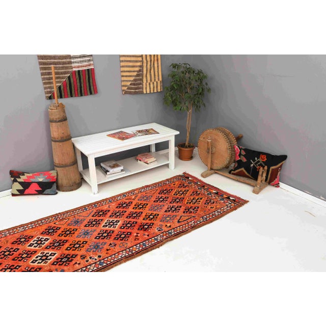 Vintage Mid Century Herki Runner For Sale In Los Angeles - Image 6 of 7