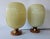Wood Table Lamps in Glass and Wood, 1960s, Set of 2 For Sale - Image 7 of 15
