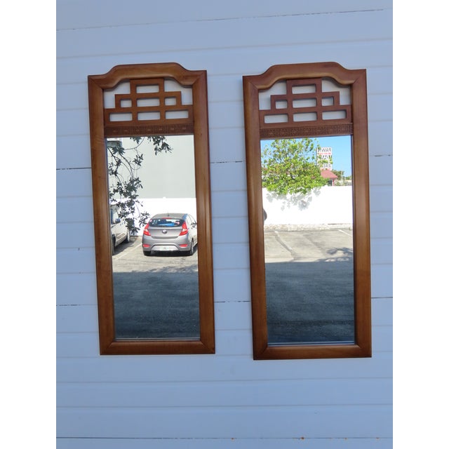 Henry Link Hollywood Regency Wall Bathroom Vanity Mirrors a Pair 6408 For Sale - Image 10 of 13