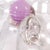 Pink Tamaian Signed Art Glass Perfume Bottle For Sale - Image 4 of 6