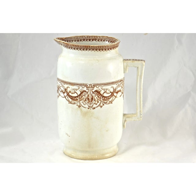 Mid 19th Century 1800s English Transferware Pitcher For Sale - Image 5 of 10