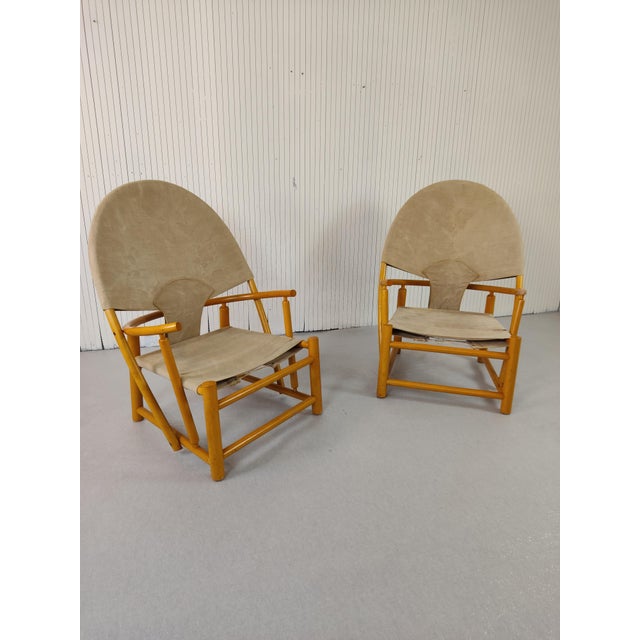 Wood G23 Hoop Armchair by P. Palange and W. Toffoloni for Germa, 1972 For Sale - Image 7 of 7
