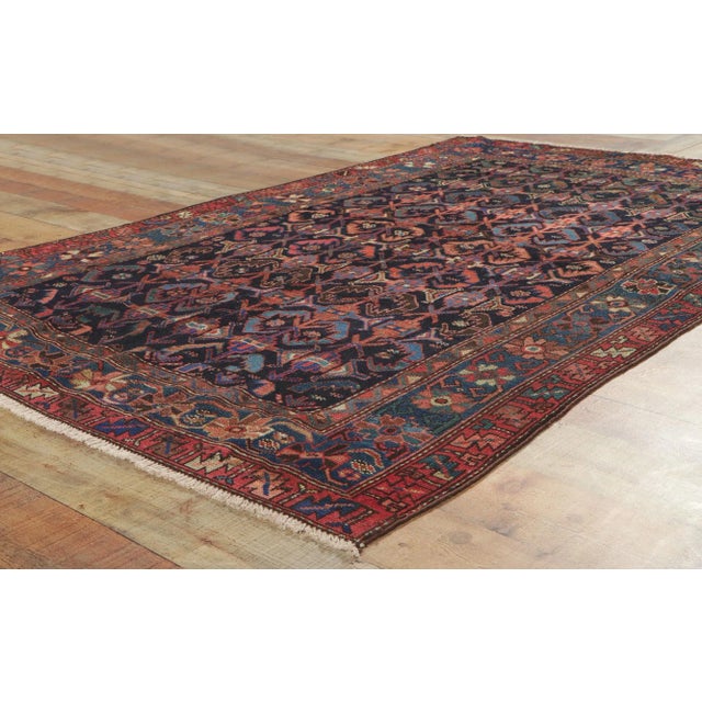 Early 20th Century Antique Persian Malayer Rug, 04'02 X 06'06 For Sale In Dallas - Image 6 of 9