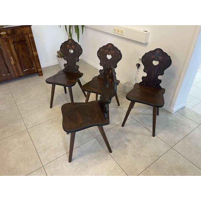 Vintage Side Chairs, Set of 4 For Sale - Image 10 of 16
