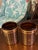 A handsome matched pair of vintage Seagram’s promotional barware cups/holders, manufactured in the USA by Scovill...