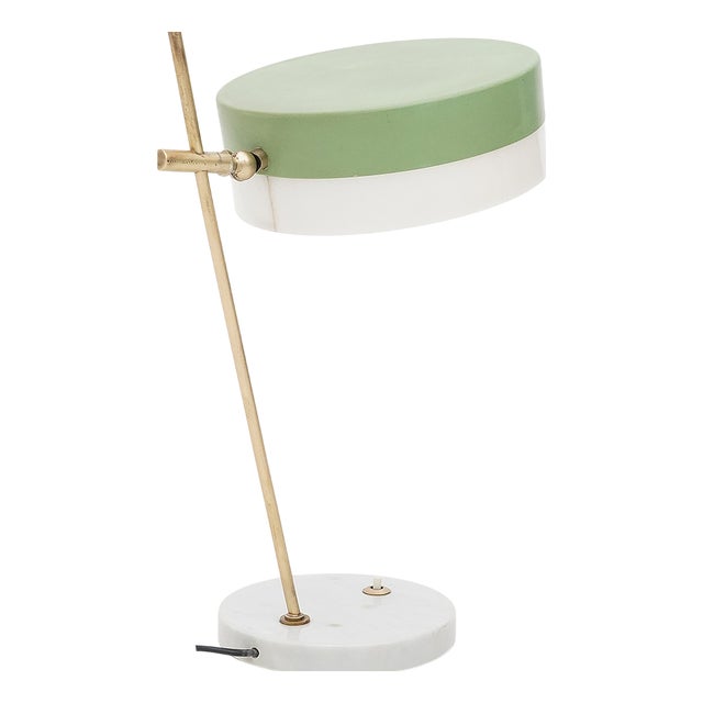 Vintage Table Lamp in Marble and Brass from Stilux, 1950s from Stilux Milano For Sale