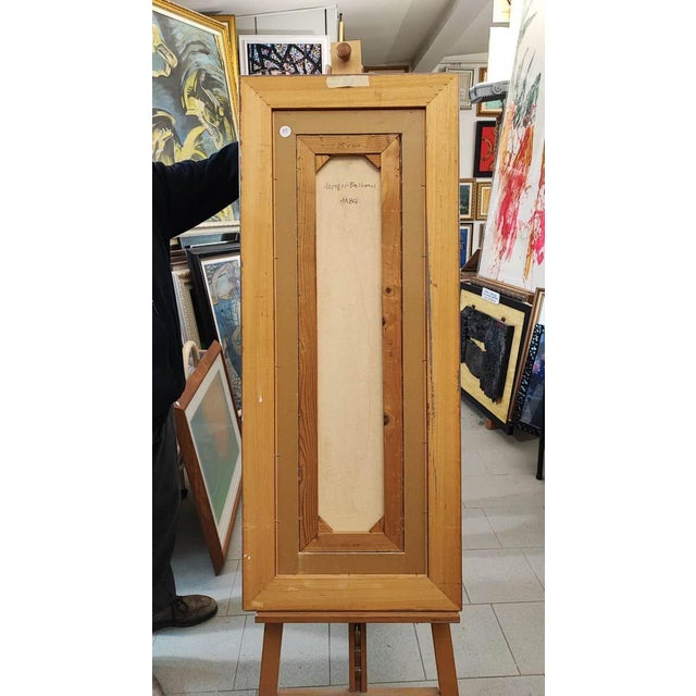 Textile Giorgio Balboni, 1984, Oil on Canvas For Sale - Image 7 of 12