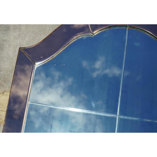 Art Deco Venetian Foxed Rose Coloured Glass Bevelled Mirror, 1930s For Sale - Image 15 of 18