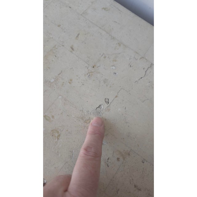 Vintage Coastal Reeded Bamboo Buffet Cabinet For Sale - Image 9 of 10