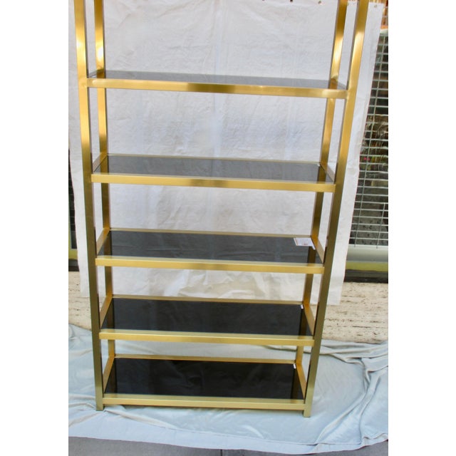 Safavieh Safavieh Musetta Brushed Gold Etegere For Sale - Image 4 of 13