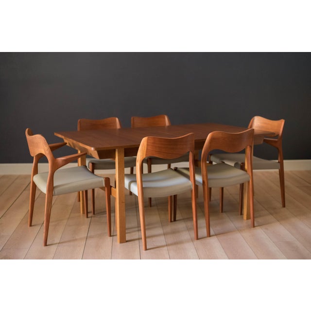 Børge Mogensen P. Lauritsen & Søn Danish Teak Extension Dining Table by Borge Mogensen For Sale - Image 4 of 18